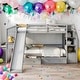 preview thumbnail 2 of 32, Twin Over Twin Bunk Bed With Storage Staircase,Drawers,Desk With Drawers And Shelves