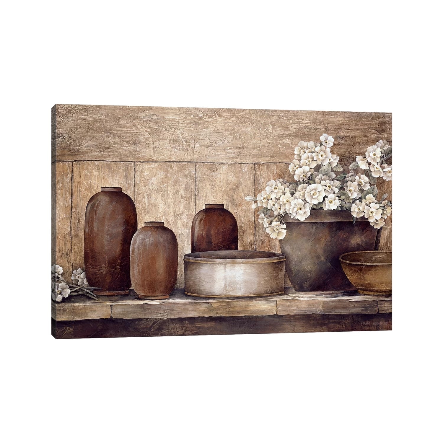 iCanvas "Primrose On A Sideboard" by Linda Thompson Canvas Print