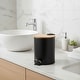 preview thumbnail 5 of 79, Stylish Trash Can with Bamboo Lid and Pedal, 2.5L Capacity - 9.2" H x 8" L x 8" W