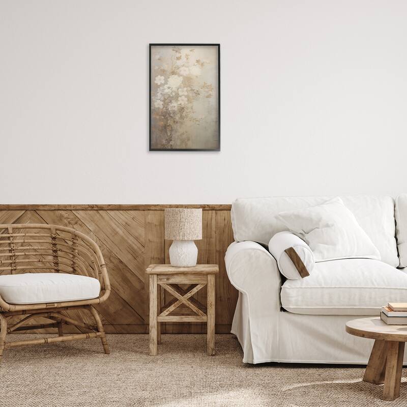 Stupell Muted Vintage Florals Framed Giclee Art Design By LSR Creative Studio