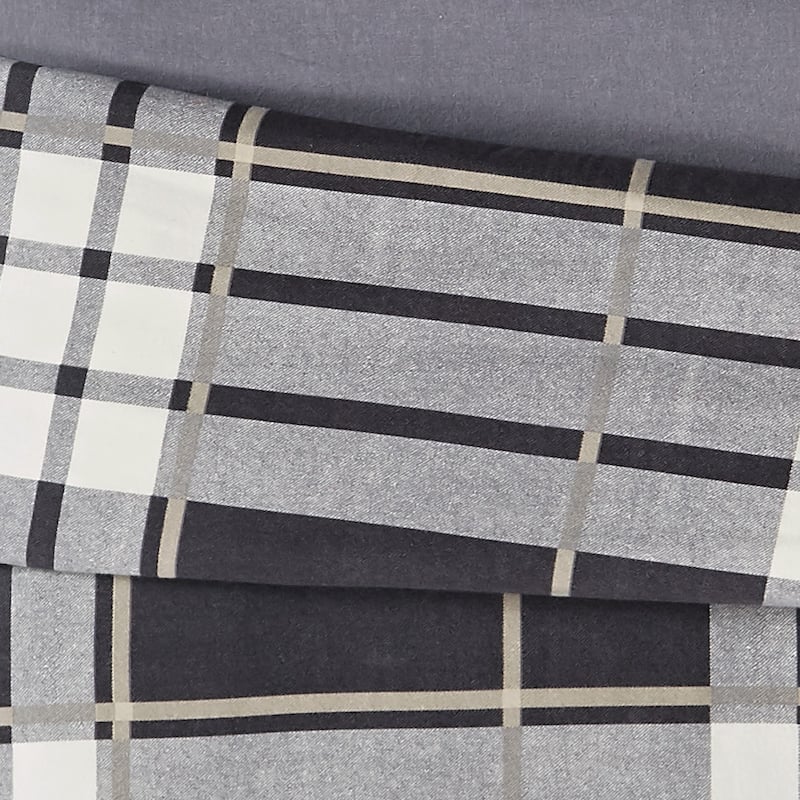 Truly Soft Cotton Printed Flannel 3 Piece Duvet Cover Set