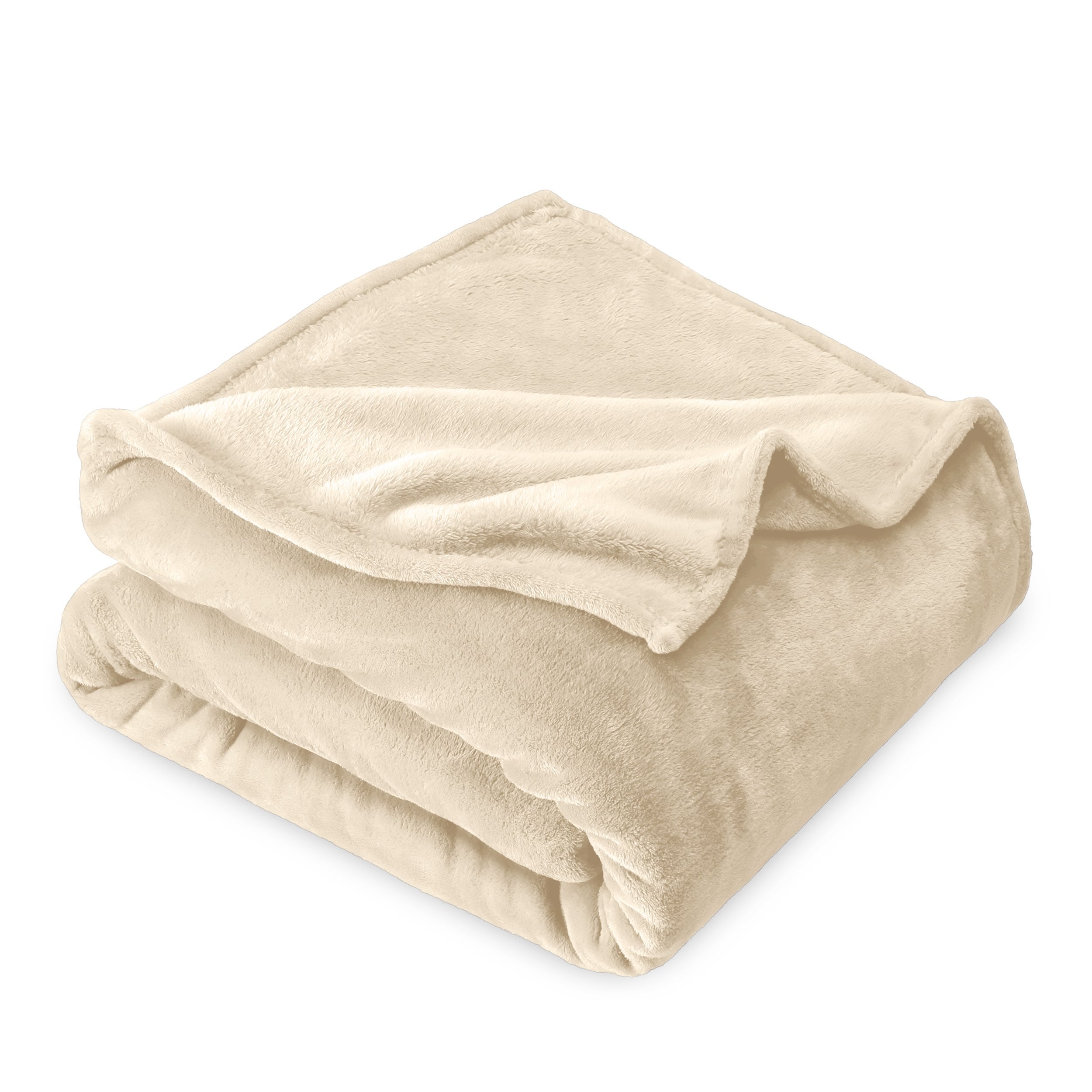 Odyssey Ultra Plush & Soft Fleece Blanket Beige Single 1EA