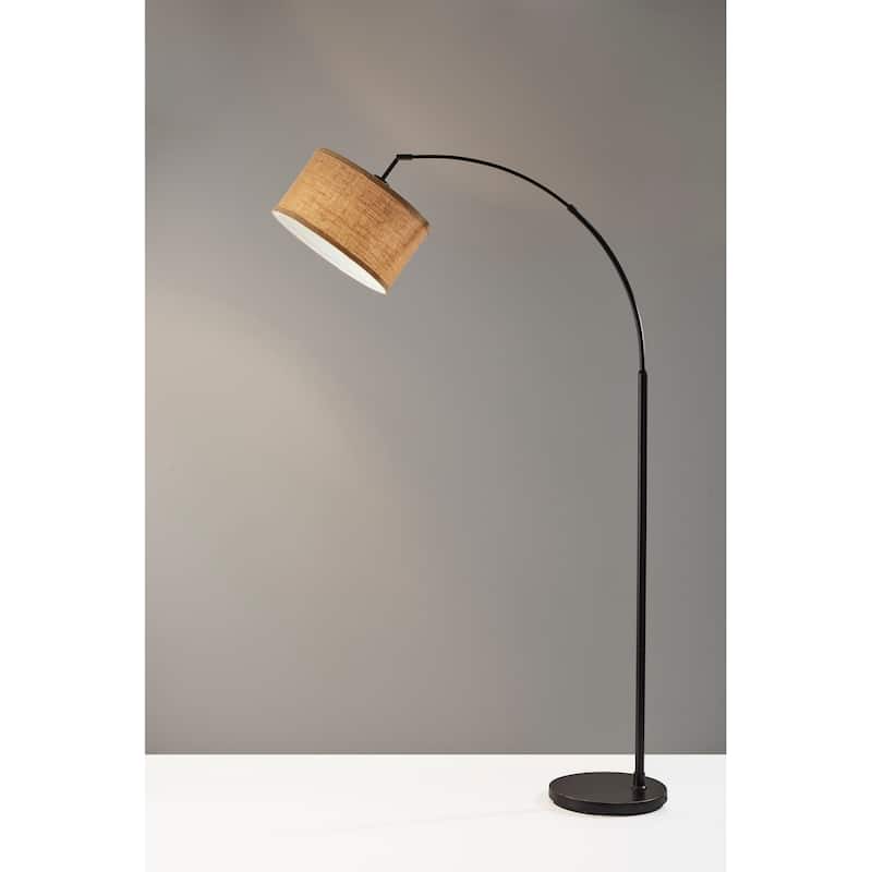 Carson Carrington Ylserod Antique Bronze Arc Floor Lamp
