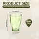 preview thumbnail 13 of 21, Clear Reusable Drinking Glasses Diagonal Texture Plastic Cup Green - 13oz