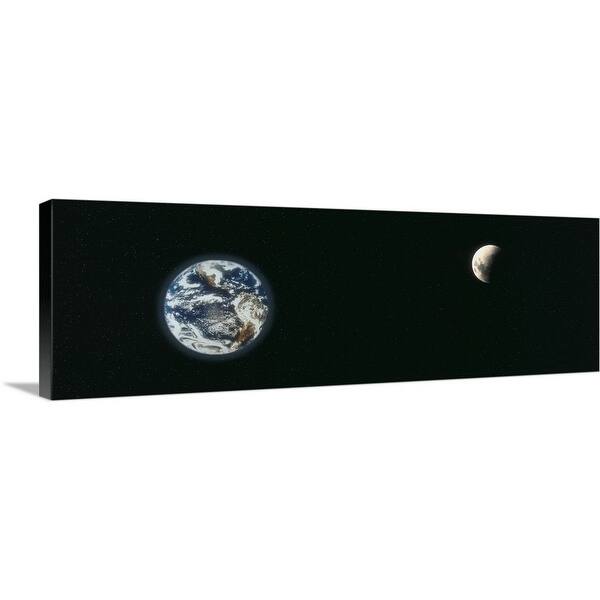 "Earth & Moon " Canvas Wall Art - Bed Bath & Beyond - 16856636