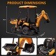 preview thumbnail 3 of 13, 12V Kids Electric Vehicle, 4 in 1 Ride on Excavator & Bulldozer