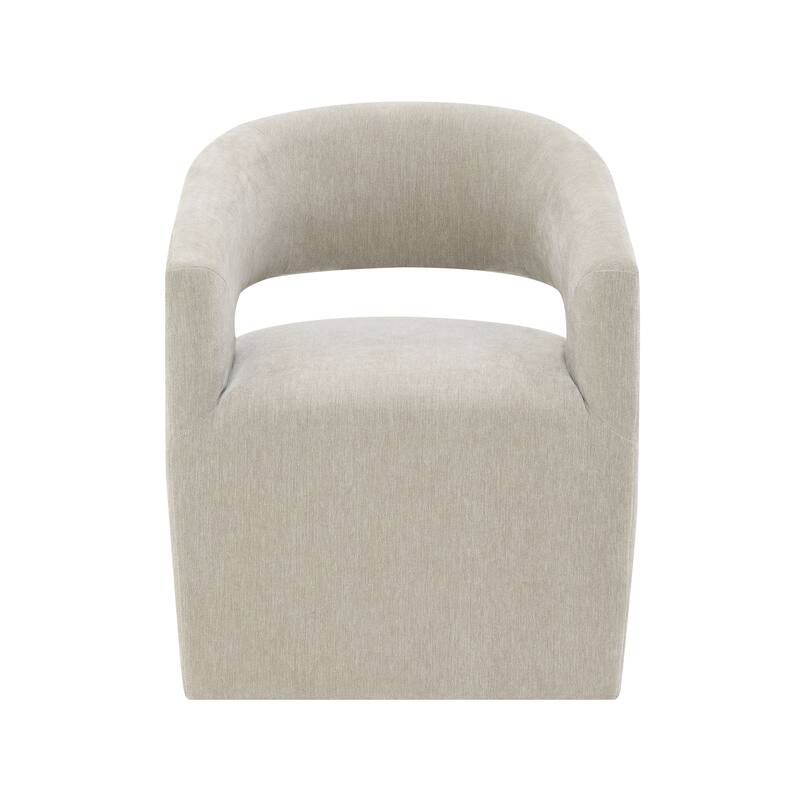Furniture of America Rivena Modern 26-inch Fabric Accent Chair with Casters