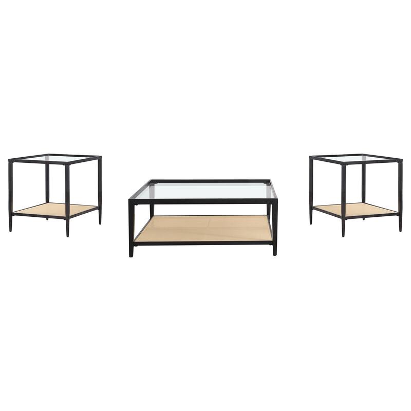 Amherst Coffee And End Table Set Black