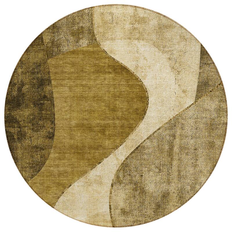 HomeRoots Abstract Transitional Rectangle Outdoor Rug