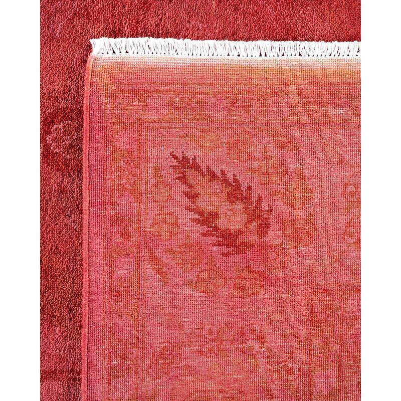 Overdyed, One-of-a-Kind Hand-Knotted Area Rug - Pink - 6' 1" x 9' 1"