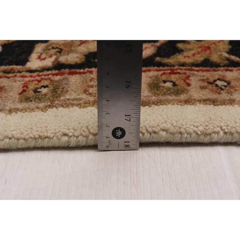 ECARPETGALLERY Hand-knotted Finest Agra Jaipur Cream Wool Rug - 8'0 x 9'9