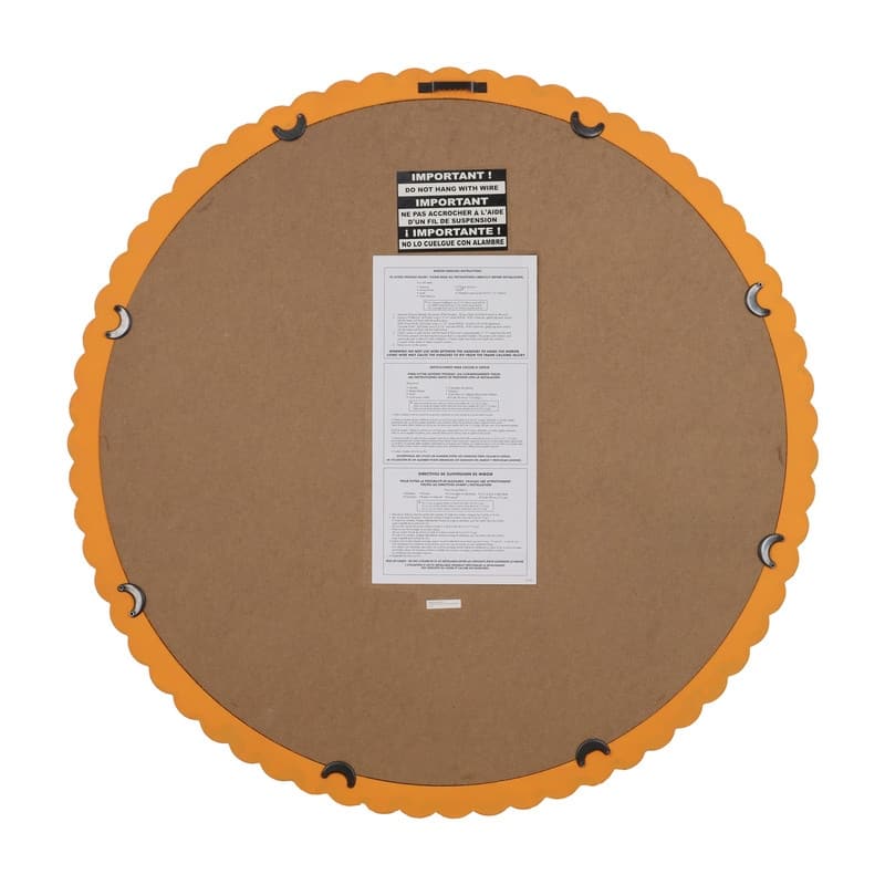 Signature Farmhouse Beaded Round Wall Mirror