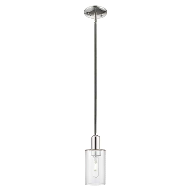 Innovations Lighting Endless Possibilities Arcadia - Clymer - 1 Light 4" Stem Hung Mini Pendant - Clear/Polished Nickel