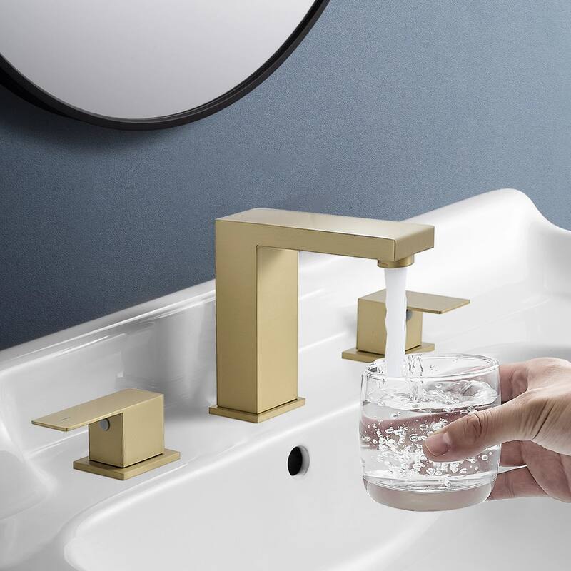 Topcraft Stainless Steel Two Handle Bathroom Sink Faucet