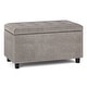 preview thumbnail 123 of 128, WYNDENHALL Essex 34-in. Wide Rectangular Storage Ottoman