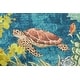 preview thumbnail 7 of 5, Kids Collection Dolphins and Corals Multi Color Area Rug