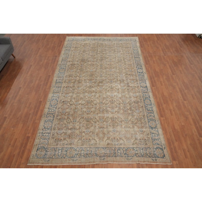 Hand Knotted Oriental 100% Wool Carpet Traditional All-Over Oranges & Rust Mahal Area Rug - 15' 10'' X 8' 7''