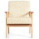 preview thumbnail 21 of 20, Costway Modern Accent Armchair Upholstered Lounge Chair w/Rubber Wood - 25'' x 26.5'' x 32''