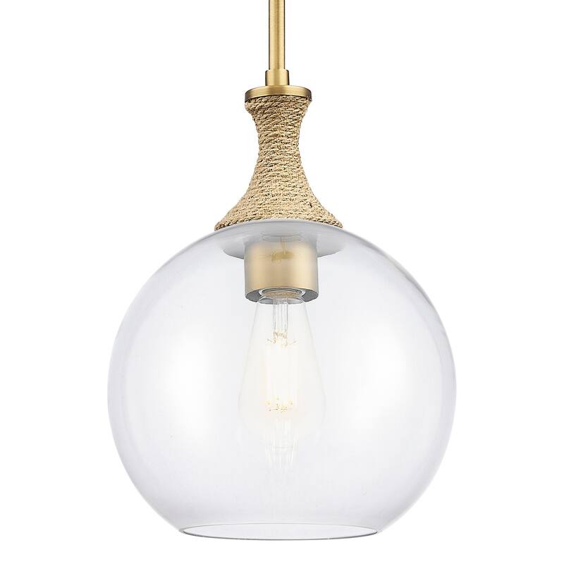 Innovations Lighting 415-1SR-G122-10 Astor 10" Wide Rope Detailed Mini - Brushed Brass