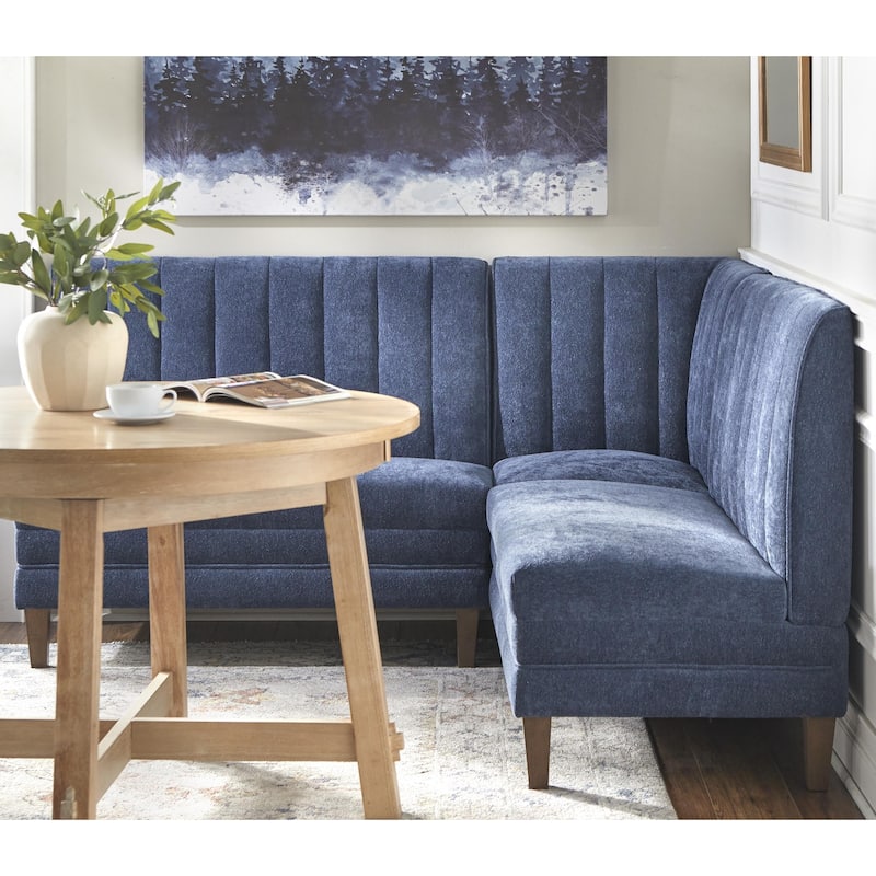 Lifestorey Kerrington Channel Back Upholstered Corner Seat