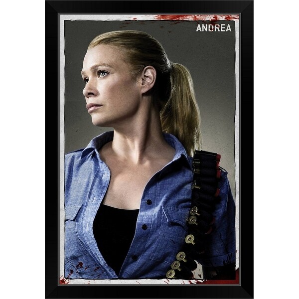 "The Walking Dead - TV Poster" Black Framed Print