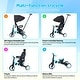 preview thumbnail 2 of 5, 7 in 1 Baby Tricycle Foldable Toddler Tricycle with Removable Handle