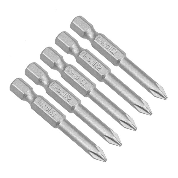 5Pcs 1/4-Inch Hex Shank 50mm Length Phillips 5PH1 Magnetic S2 Screwdriver Bits - 5pcs H1/4*50*5PH1