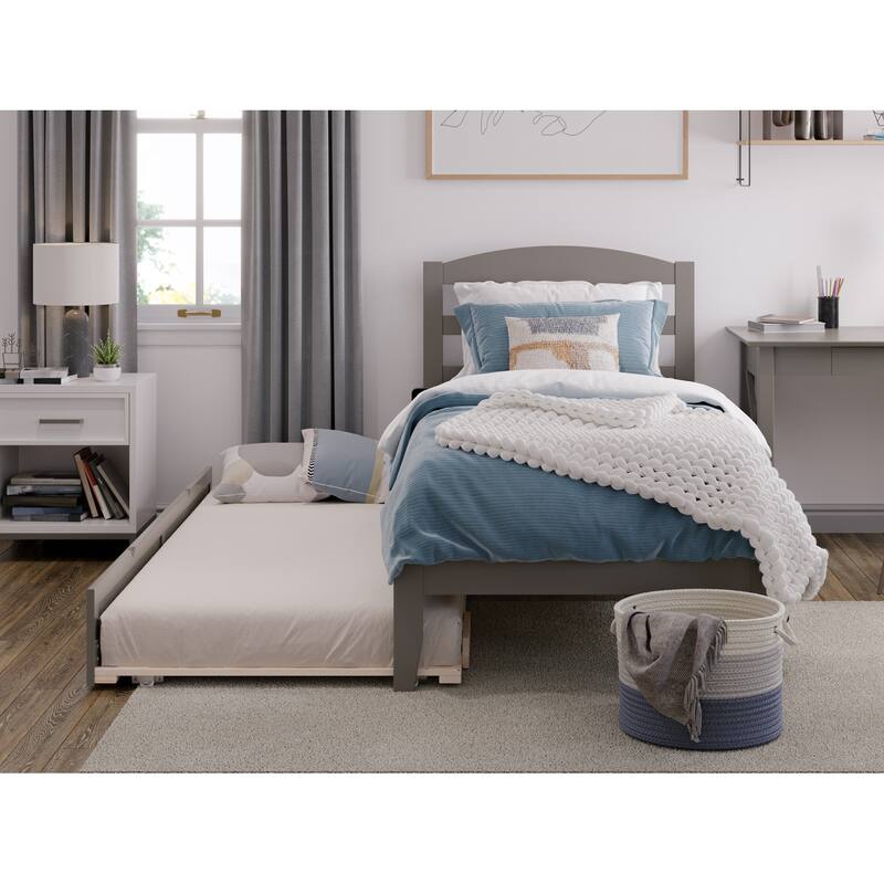 Warren Solid Wood Platform Bed with Twin Trundle