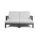 preview thumbnail 39 of 62, Benton Modern Aluminum Lounge Outdoor Double Chaise with Cushion - N/A