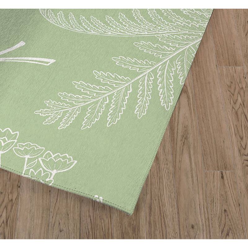 FERN & BUTTERFLY SAGE Kitchen Mat By Kavka Designs Bed Bath & Beyond