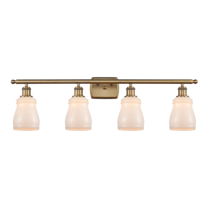 Innovations Lighting Ellery 4 Light 36" Wide Bathroom Vanity Light - Brushed Brass / White