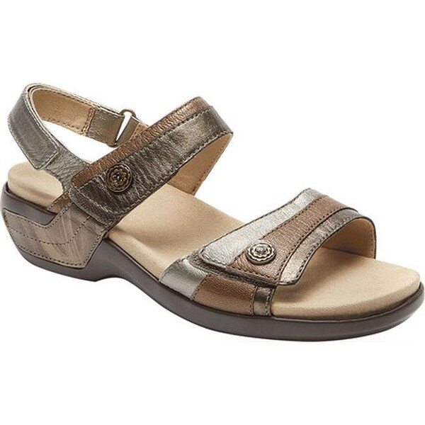 Multi Black Women's Aravon Katherine Hook and Loop Sling Back Sandals Multi Black Women's Aravon Katherine Hook and Loop Sling Back Sandals
