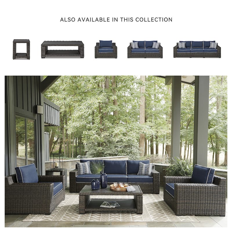 Signature Design by Ashley Grasson Lane Brown Rectangular Cocktail Table