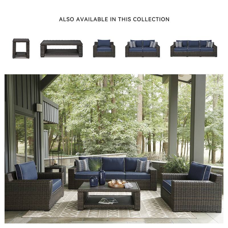 Signature Design by Ashley Grasson Lane Brown Square End Table