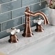 preview thumbnail 4 of 3, Kingston Brass American Classic Two-Handle 3-Hole Deck Mount Widespread Bathroom Faucet with Pop-Up Drain