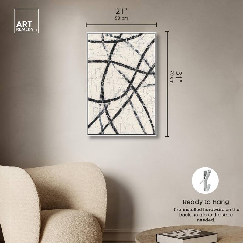 Intersecting Lines II Canvas by Art Remedy