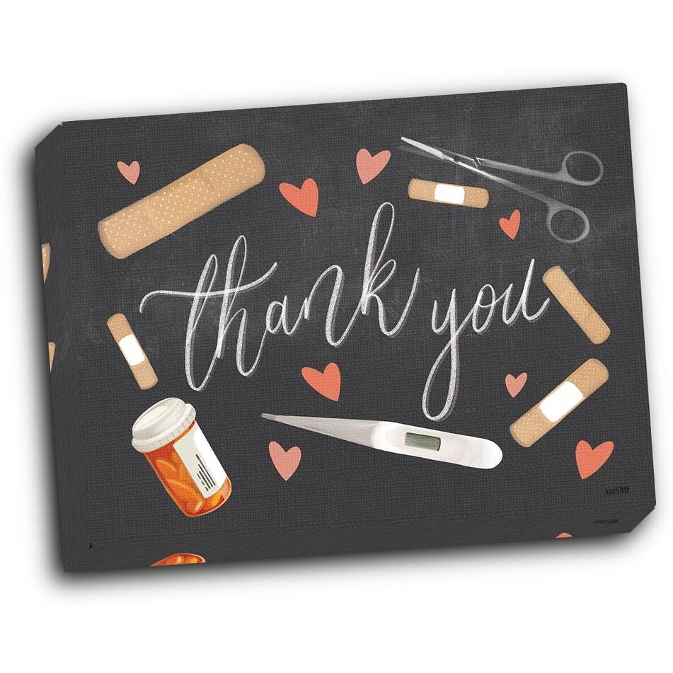 Healthcare Thank You 20x16 Gallery Wrapped Stretched Canvas