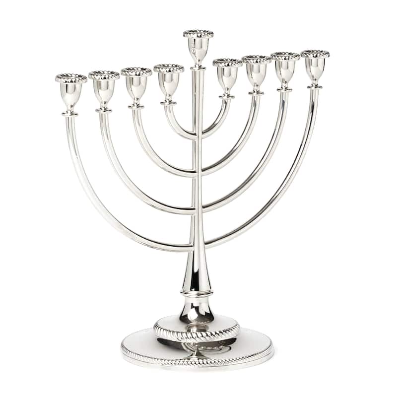 Reed And Barton Roseland Silver Menorah