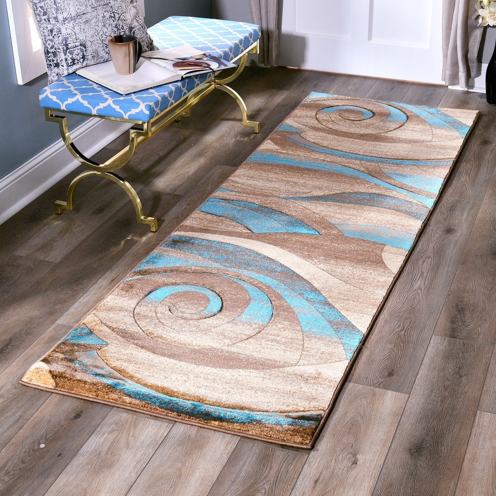 Orelsi Collection Abstract Area Rug
