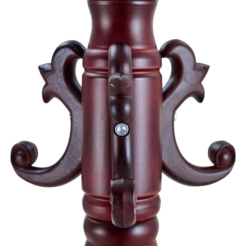 Solid Wood Hanger, Modern And Simple Coat And Hat Rack, Resin Stainless Steel Multifunctional Storage Rack With Key Tray