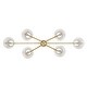 preview thumbnail 7 of 9, Golden Lighting 3690-LP IL Kennedy 6 Light 42" Wide Chandelier