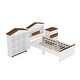 preview thumbnail 6 of 13, 3PS A Set Of Kids Fun House-Shaped Wooden Bed with Nightstand and Storage Rack
