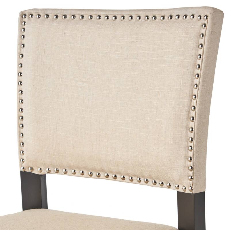 Mayfield Contemporary Linen Barstool (Set of 2) by Christopher Knight Home - 22.25" D x 18.50" W x 44.50" H