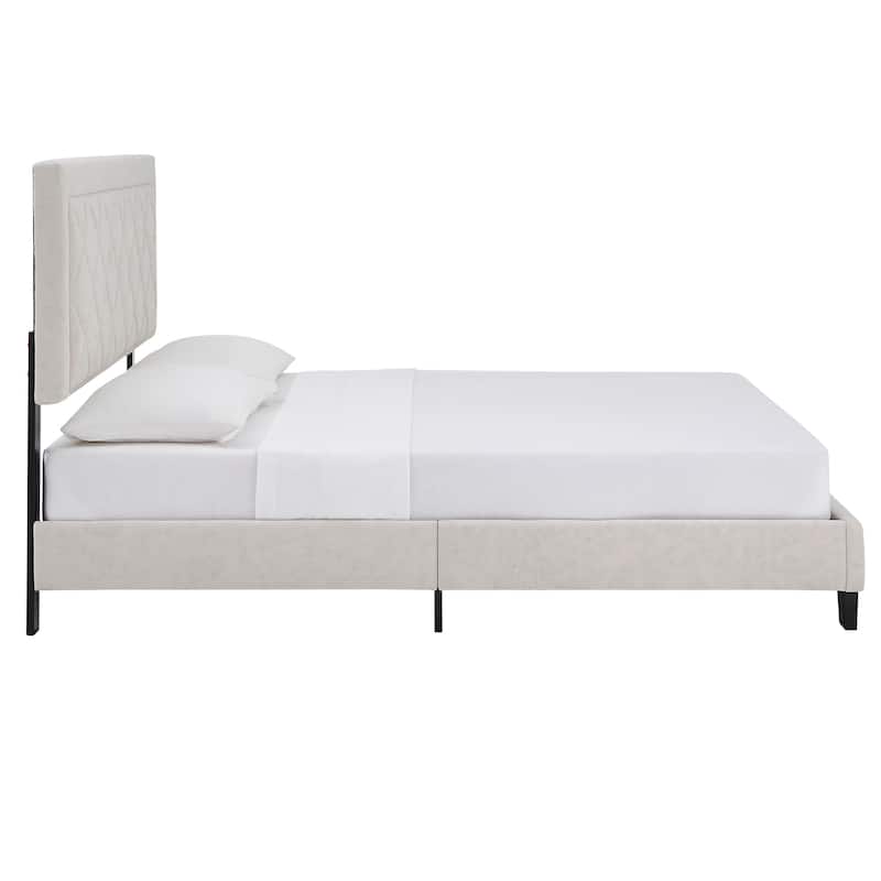 Dartington Velvet Fabric Platform Bed by iNSPIRE Q Modern