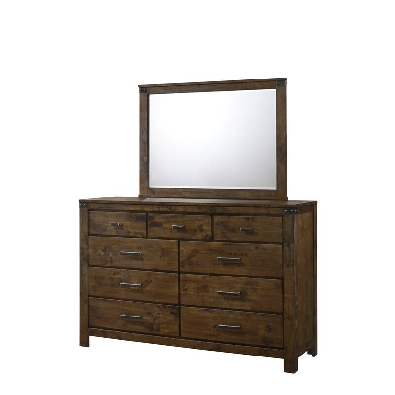 Joell Brown Panel Bed