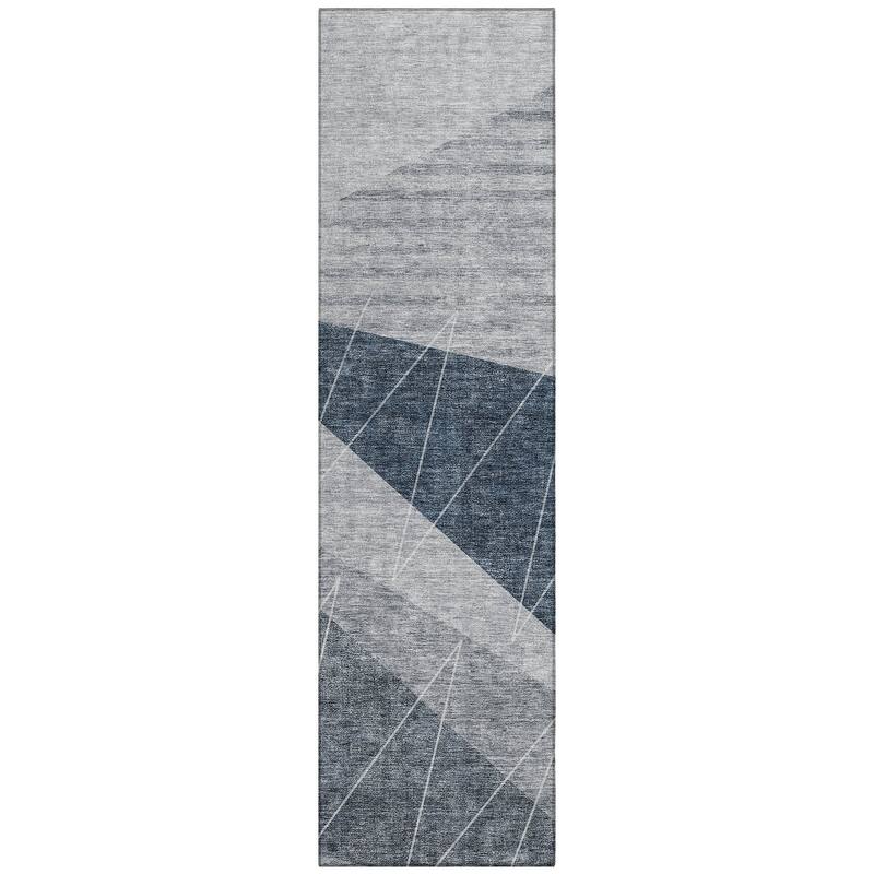 Machine Washable Indoor/ Outdoor Chantille Modern Prism Rug