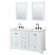 Option White, Black Trim, White Quartz Top