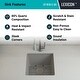 preview thumbnail 16 of 47, 16" x 18" Quartz Single Bowl Sink Drop-In/Undermount Granite Composite - 16"x18"