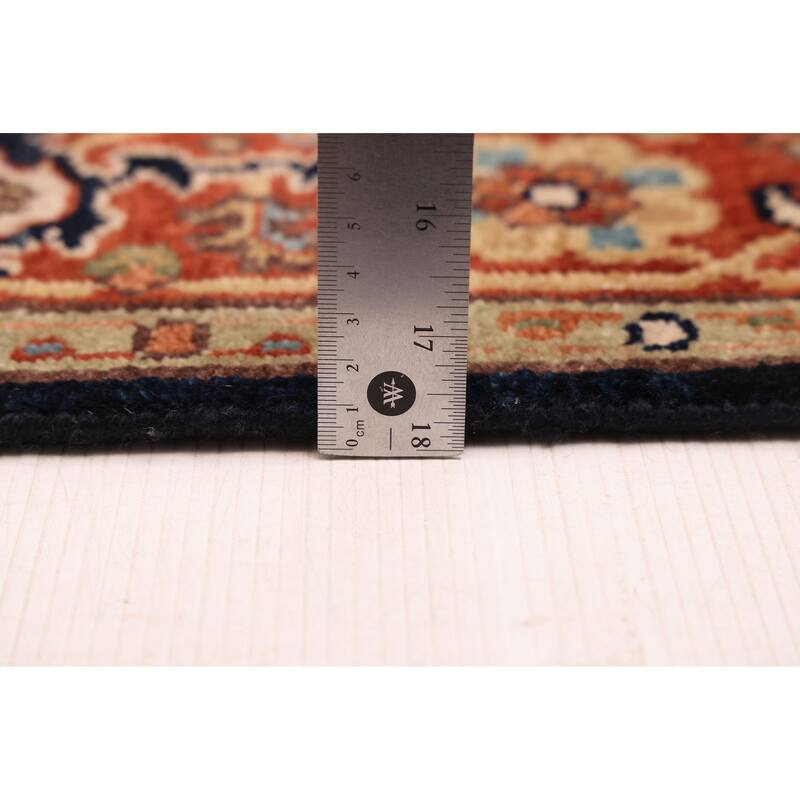 ECARPETGALLERY Hand-knotted Jules Sultane Dark Navy Wool Rug - 4'0 x 5'10