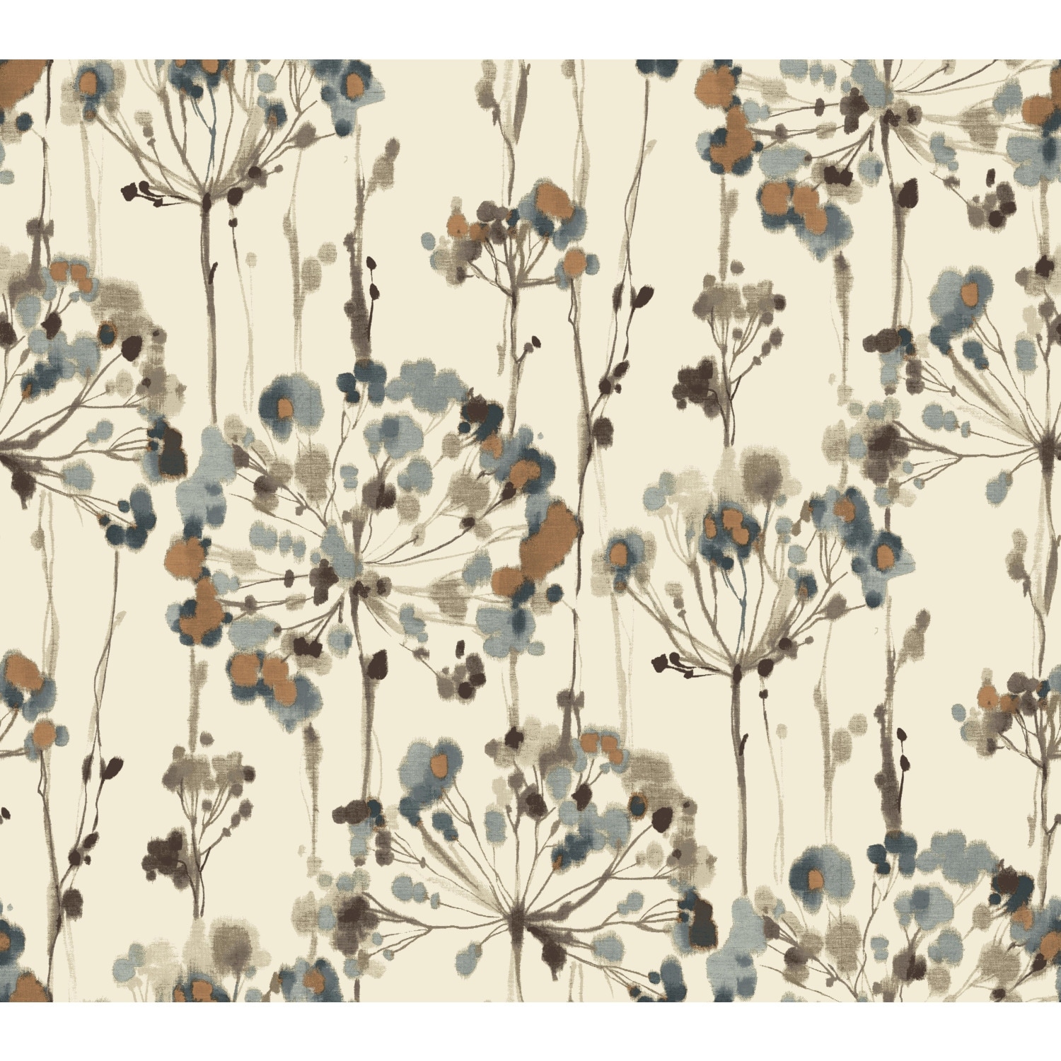 Candice Olson Flourish Teal Wallpaper